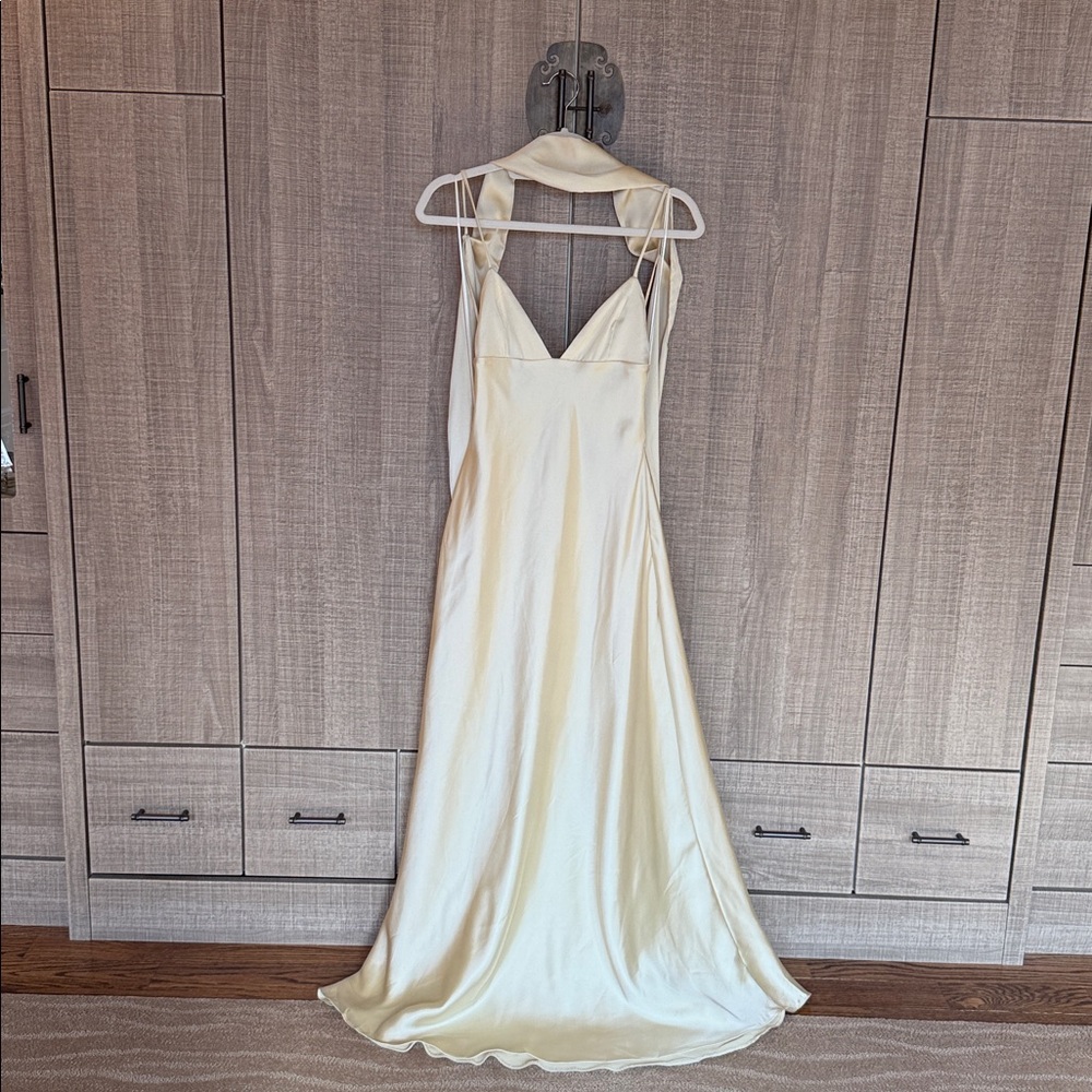 Zara Satin Effect Foulard Dress